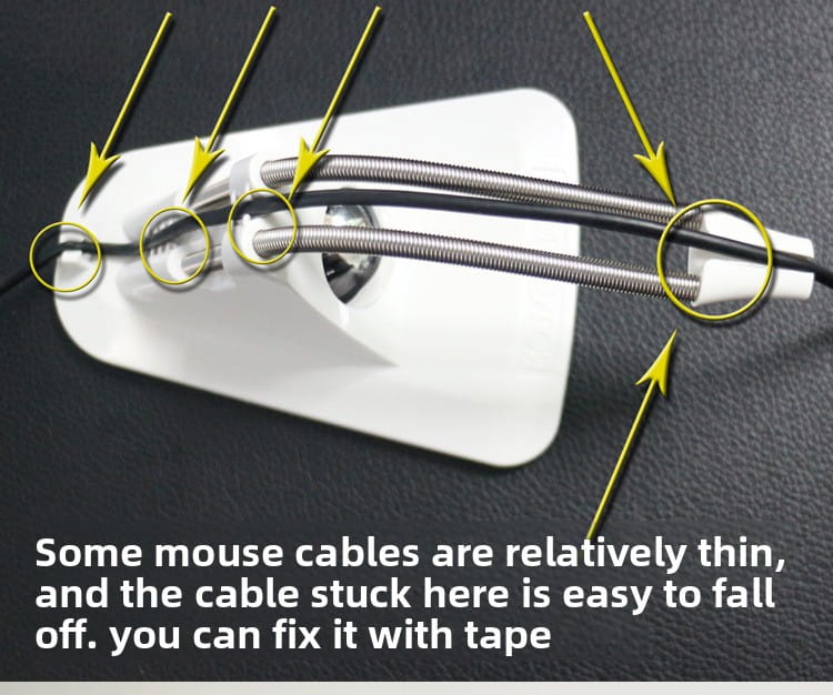 Desktop Cable Organizer Clip - ABS Mouse & Keyboard Wire Holder for Tidy Desk Setup (Multi-Color Options)