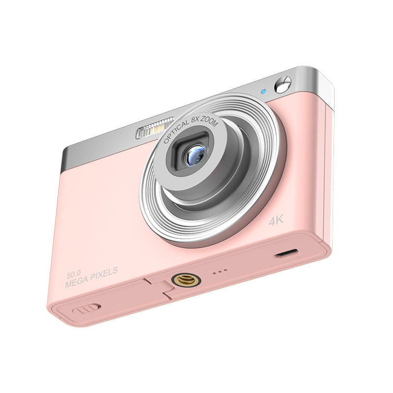 50MP Digital Camera with 2.8- HD Screen ? Compact CCD Camera with Anti-Shake SD Card Support