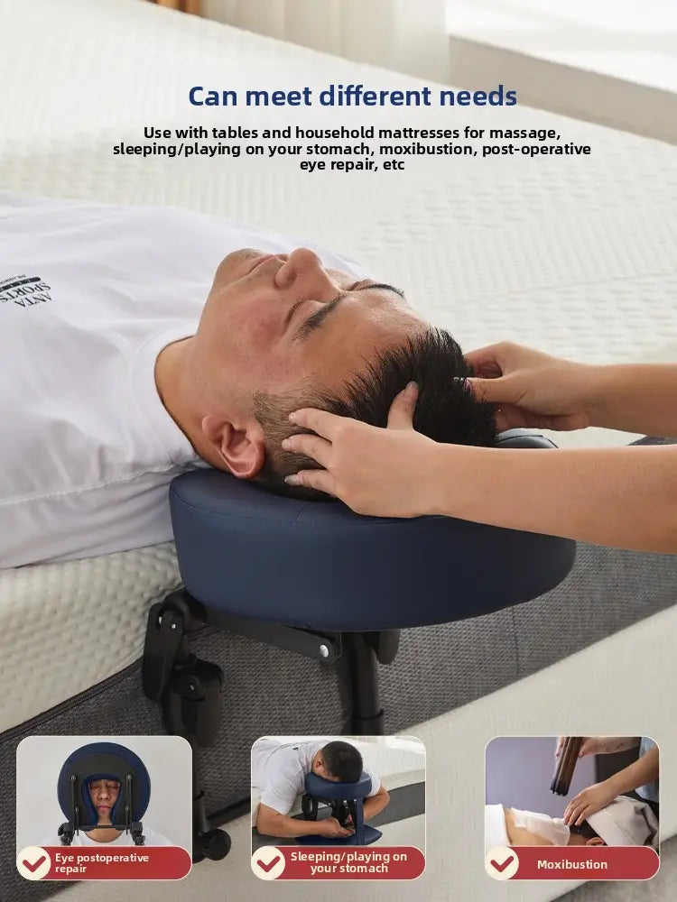 Suspended Face Down Pillow with Headrest - Adjustable Mattress Support Cushion for Beauty Treatments & Post-Surgery
