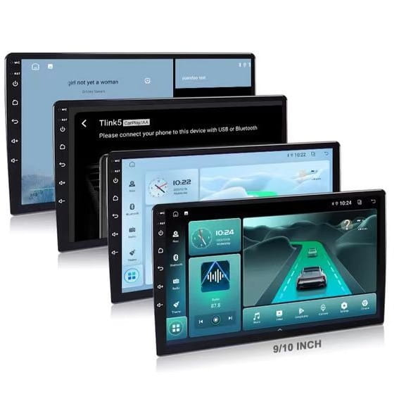 9-10’’ Android Car Navigation System GPS + Wireless CarPlay Touchscreen Universal Fit