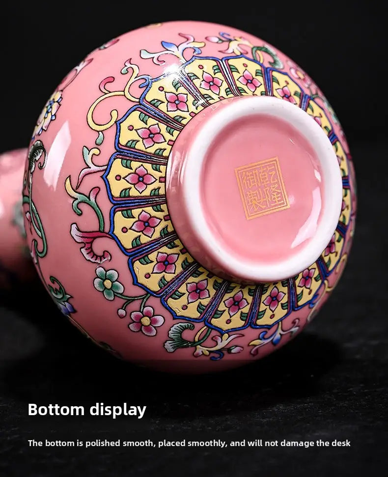 Blue and White Porcelain Ceramic Vase - New Chinese Style Decorative Mini Floral Vase for Home & Office