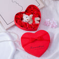 Heart-Shaped Soap Flower Gift Box Fragrant Roses for Valentines Day, Christmas & Special Occasions