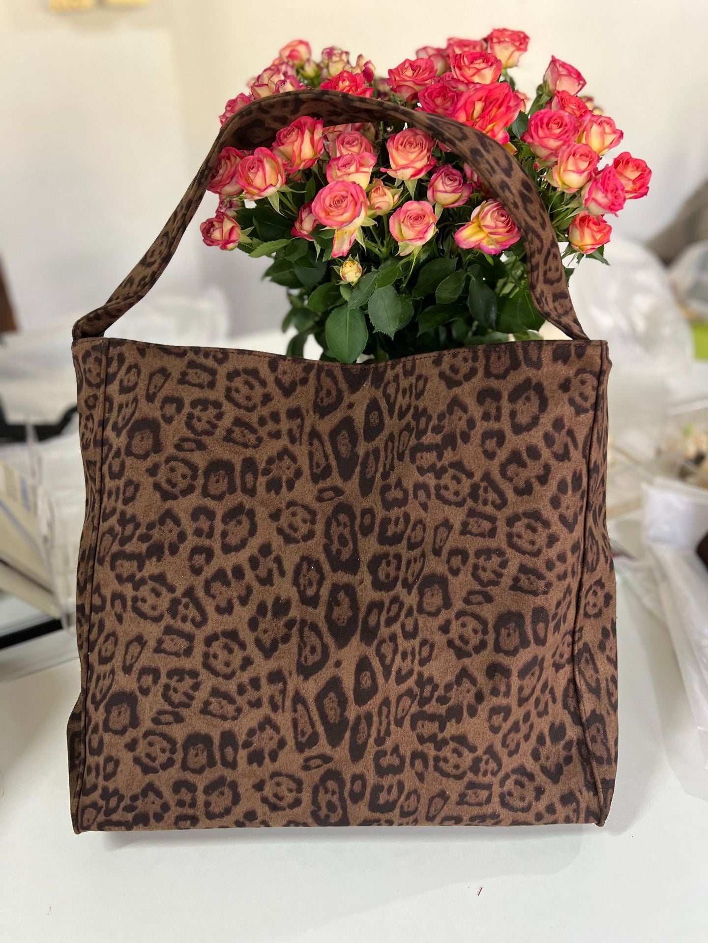 Retro Woolen Tote Bag Urban Simplicity Style for Daily Use