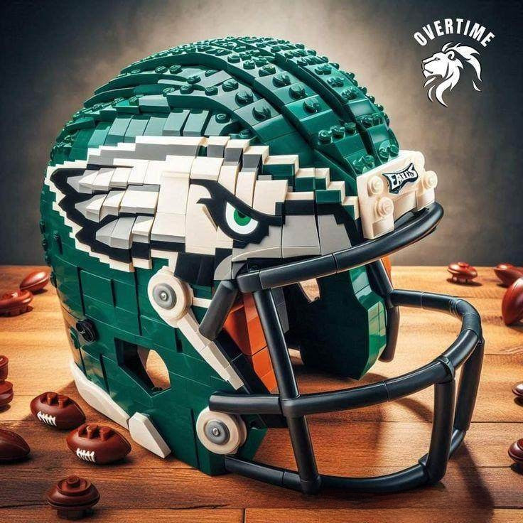 NFL Team Building Block Helmet - Collectible Football Helmet Construction Toy for Kids & Fans
