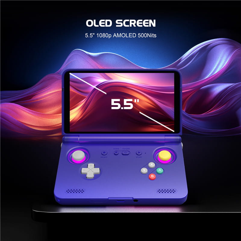 Android 13 Handheld Game Console with 5.5 - Touchscreen 8GB RAM 128GB Storage ? Clamshell Retro Gaming Device