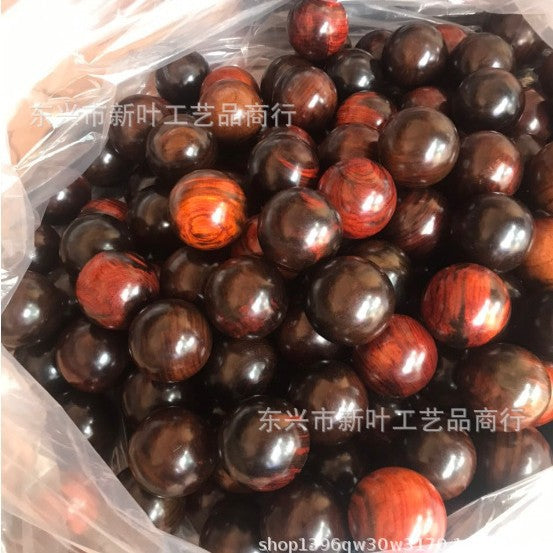 Natural Wooden Hand Massage Ball - Rosewood, Green Sandalwood & Chicken Wing Wood Wellness Sphere