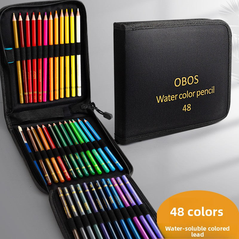 200-Color Oil-Based Colored Pencil Set - Professional Art Supplies with Cloth Bag for Sketching, Drawing, and Coloring