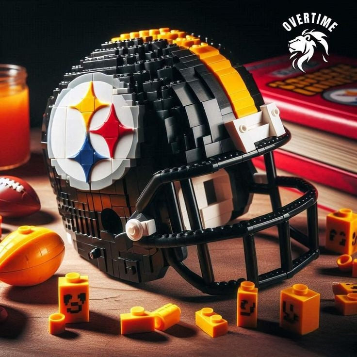 NFL Team Building Block Helmet - Collectible Football Helmet Construction Toy for Kids & Fans