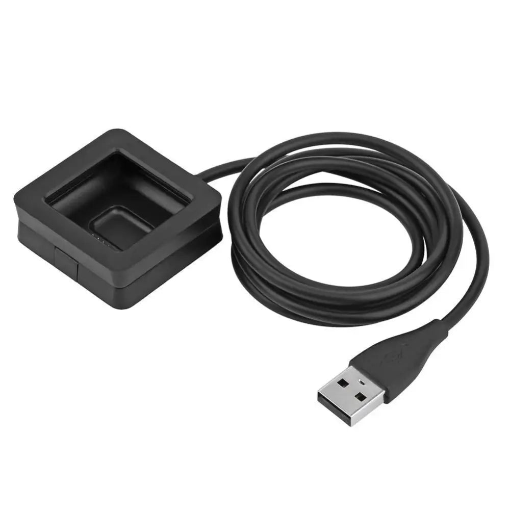 Fitbit Blaze Charger Cable - Replacement USB Charging Dock with Data Sync & Safety Protection - Black - Consumer