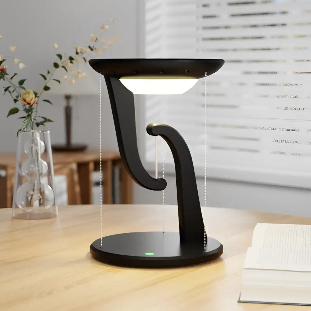 Wireless Charging Suspension Lamp - Floating LED Touch Table Lamp with USB Power & Modern Atmosphere Lighting - Gifts
