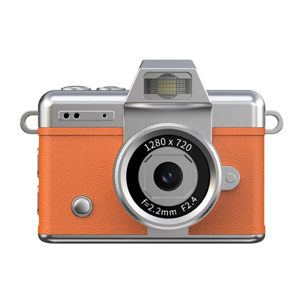 Mini Retro Digital Camera with Flip Screen - Vintage Style Portable Camera for Kids & Beginners - Consumer Electronics