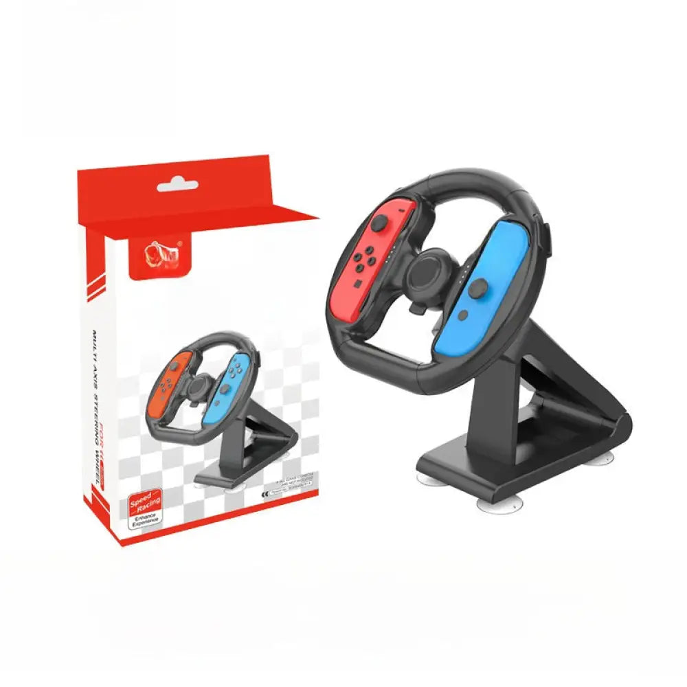 Nintendo Switch Joy-Con Steering Wheel Controller - Racing Game Wheel Mount with Suction Base ABS Plug-and-Play