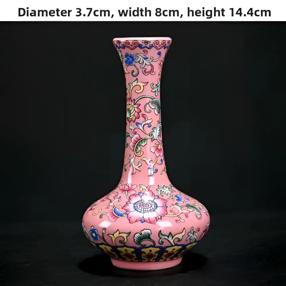 Blue and White Porcelain Ceramic Vase - New Chinese Style Decorative Mini Floral Vase for Home & Office - Style 10