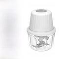 Portable Electric Food Chopper and Mini Garlic Processor - FP221C-400ml*PS- 6-leaf knife / White - Home Appliances