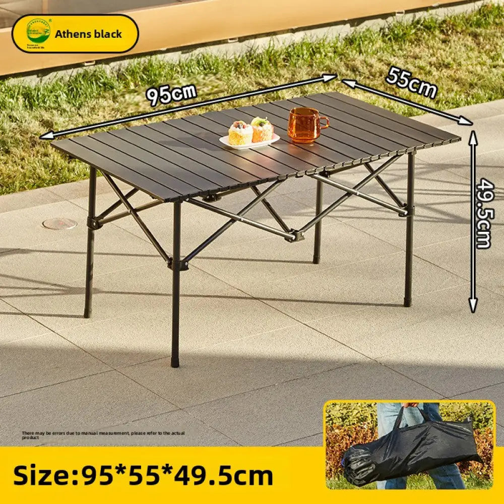 Portable Folding Moon Chair - Carbon Steel Outdoor Camping Chair with Fabric Cover (Low-Back & High-Back Options) - 95