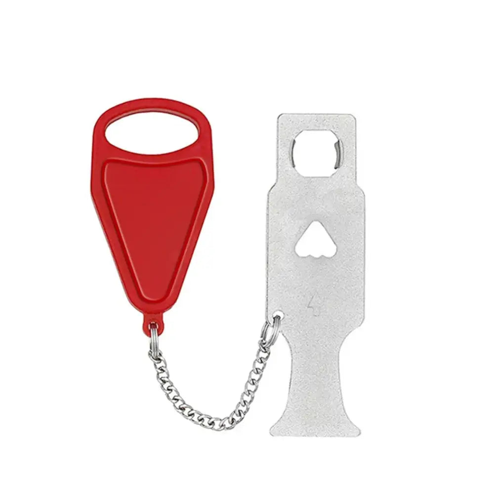 Portable Travel Door Lock for Hotel and Airbnb Security HS ZM101 - Red - Consumer Electronics