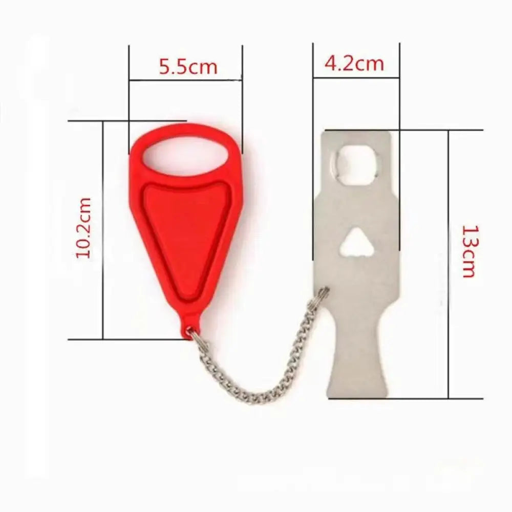 Portable Travel Door Lock for Hotel and Airbnb Security HS ZM101 - Red - Consumer Electronics