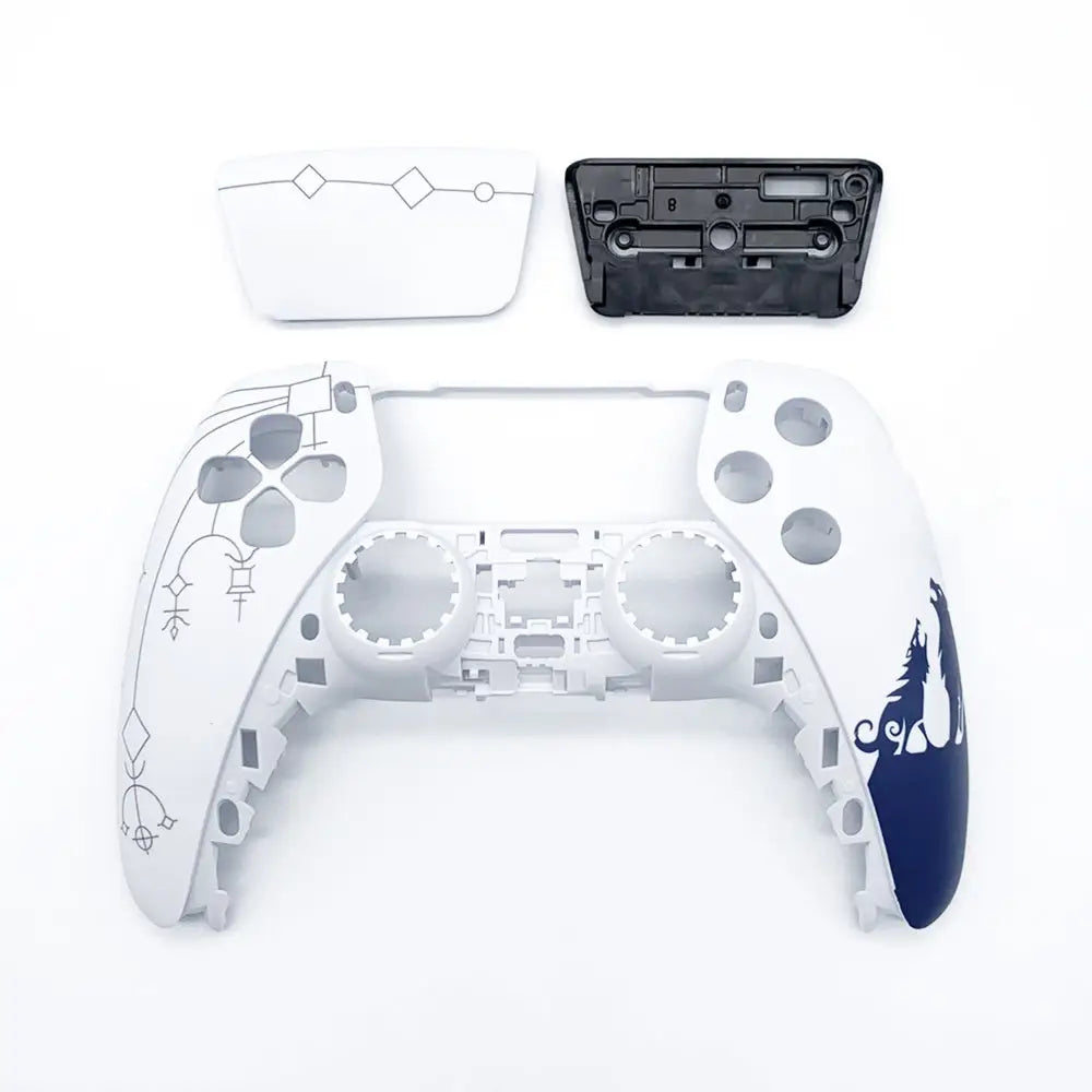 PS5 Controller Replacement Shell - Custom Game-Themed ABS Case Compatible with DualSense Gen 1/2/3 - God of War Pro