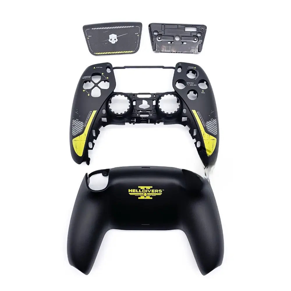 PS5 Controller Replacement Shell - Custom Game-Themed ABS Case Compatible with DualSense Gen 1/2/3 - Helldivers 2