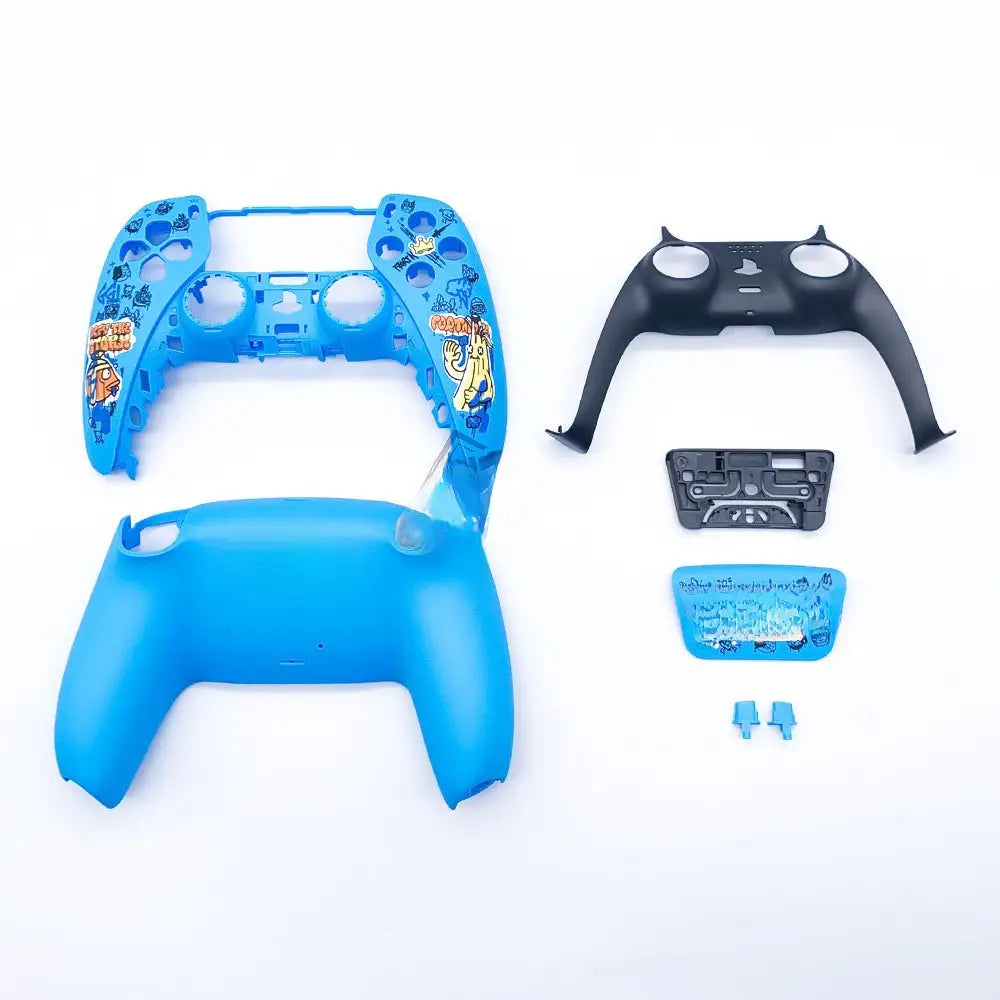 PS5 Controller Replacement Shell - Custom Game-Themed ABS Case Compatible with DualSense Gen 1/2/3 - Fortnite 7-Pcs