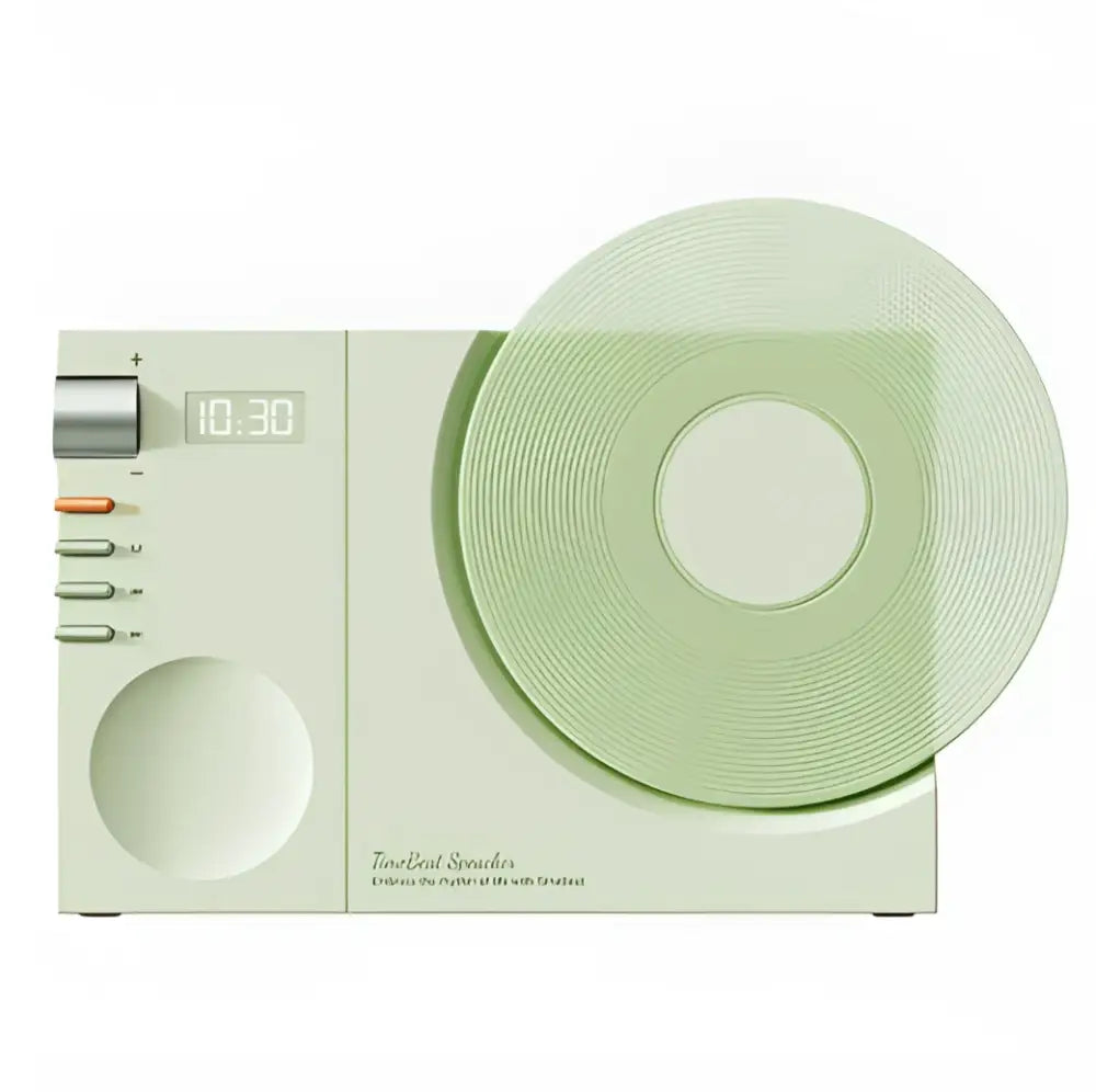 Retro Vinyl Clock Bluetooth Speaker (LK09) - Portable 5W Wireless Speaker with TF & AUX Support - Consumer Electronics