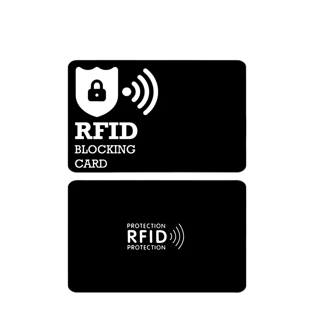 RFID Anti Theft Blocking Card for Credit Card and ID Protection - Chip shielding card red signal - Consumer Electronics