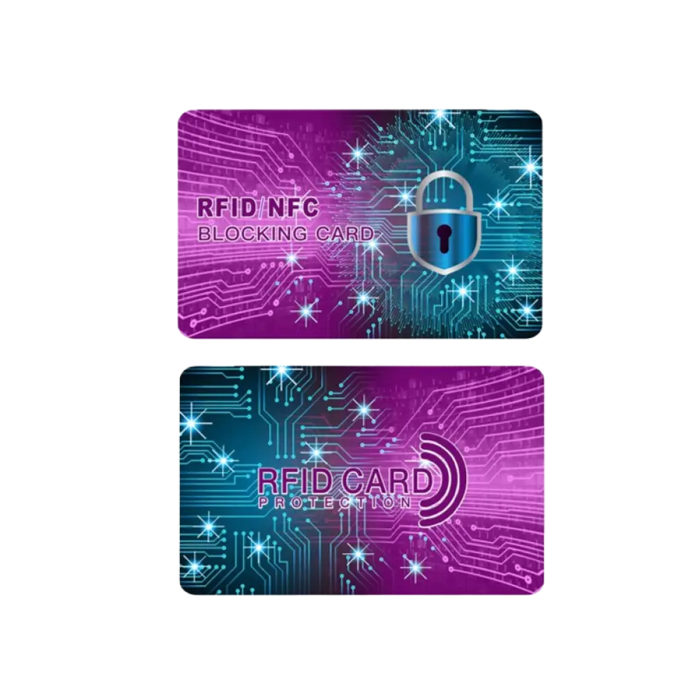 RFID Anti Theft Blocking Card for Credit Card and ID Protection - Chip shielding card no. 9 - Consumer Electronics