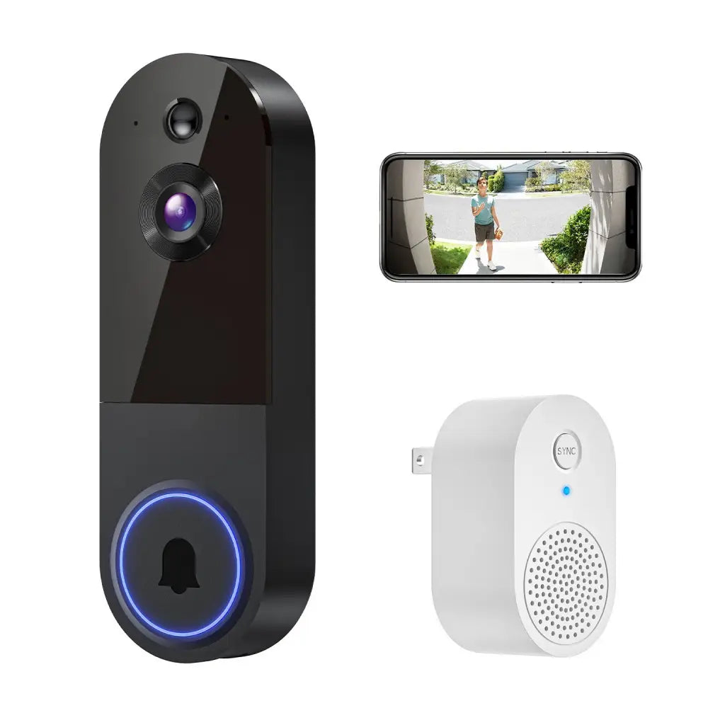Smart 1080P WiFi Video Doorbell with Night Vision Model T52 - Consumer Electronics