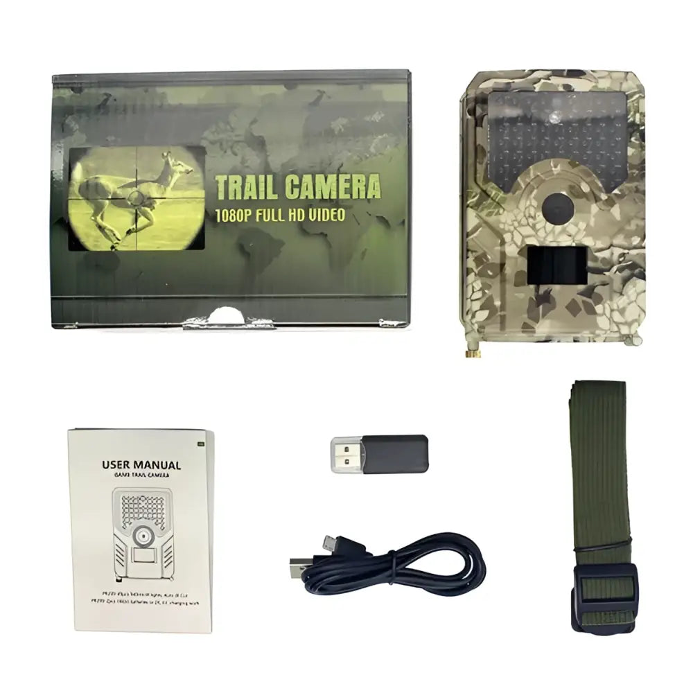 1080P Trail Camera with Night Vision - 16MP Wildlife Hunting Camera, Fast Trigger & IP56 Waterproof - The Frugal Fox