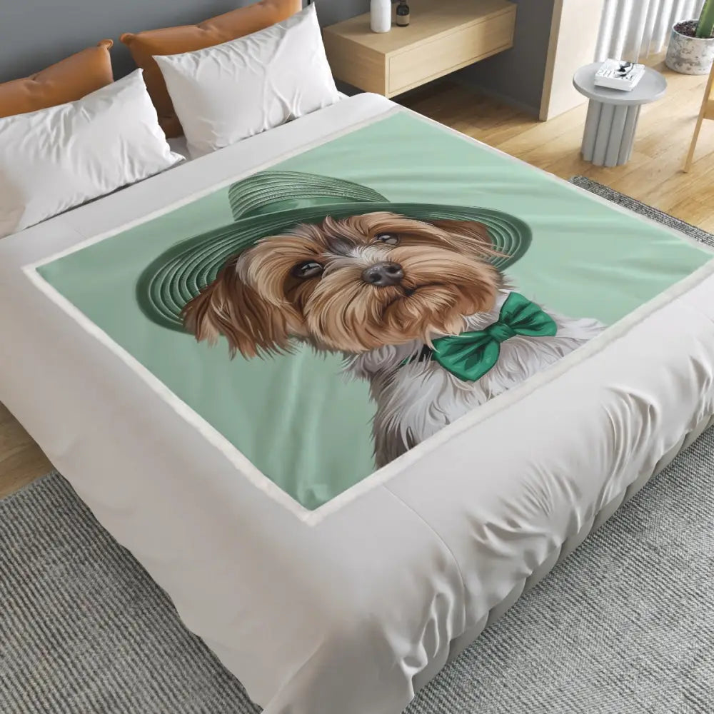 St. Patrick’s Day Premium Suede Dog Micro Fleece Blanket