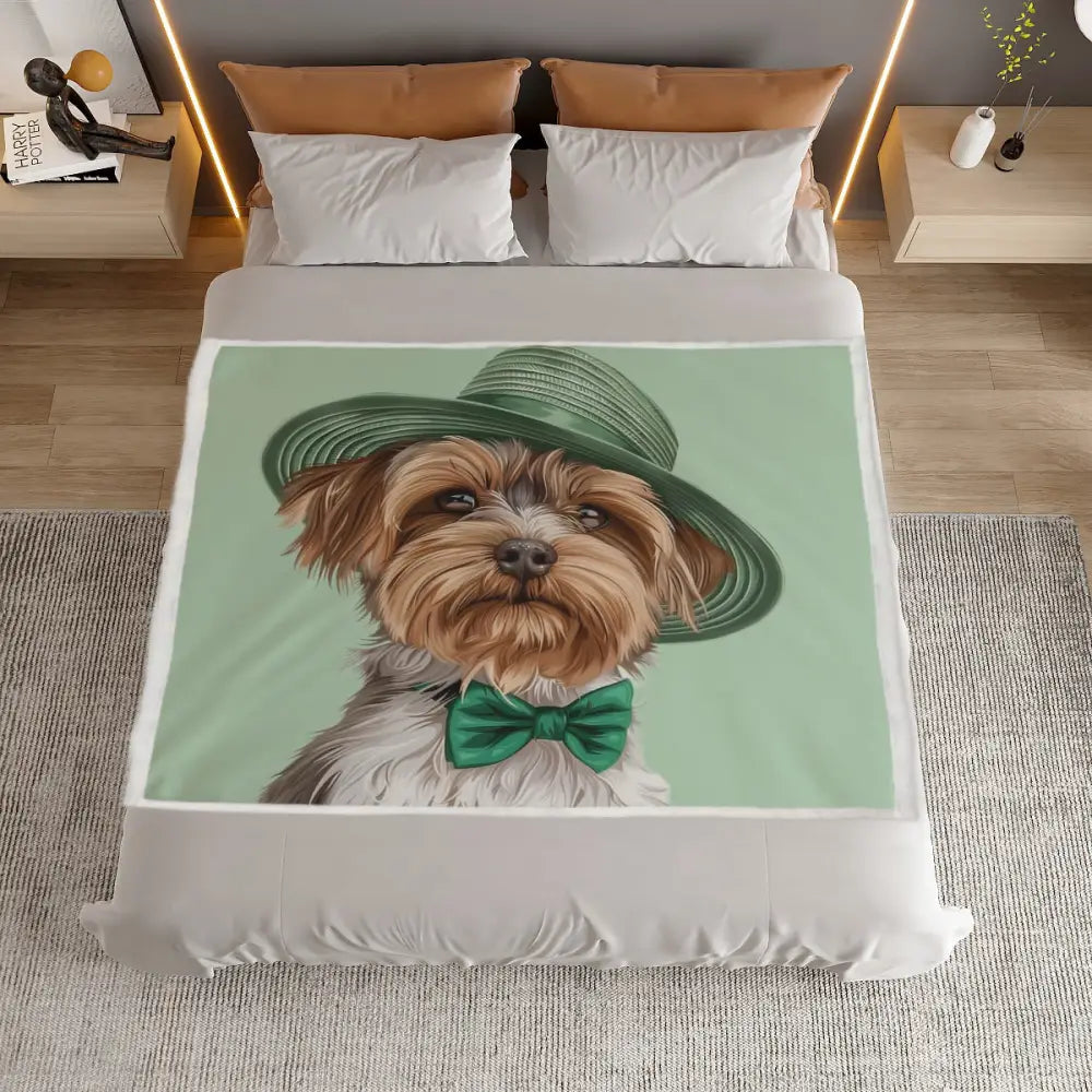 St. Patrick’s Day Premium Suede Dog Micro Fleece Blanket