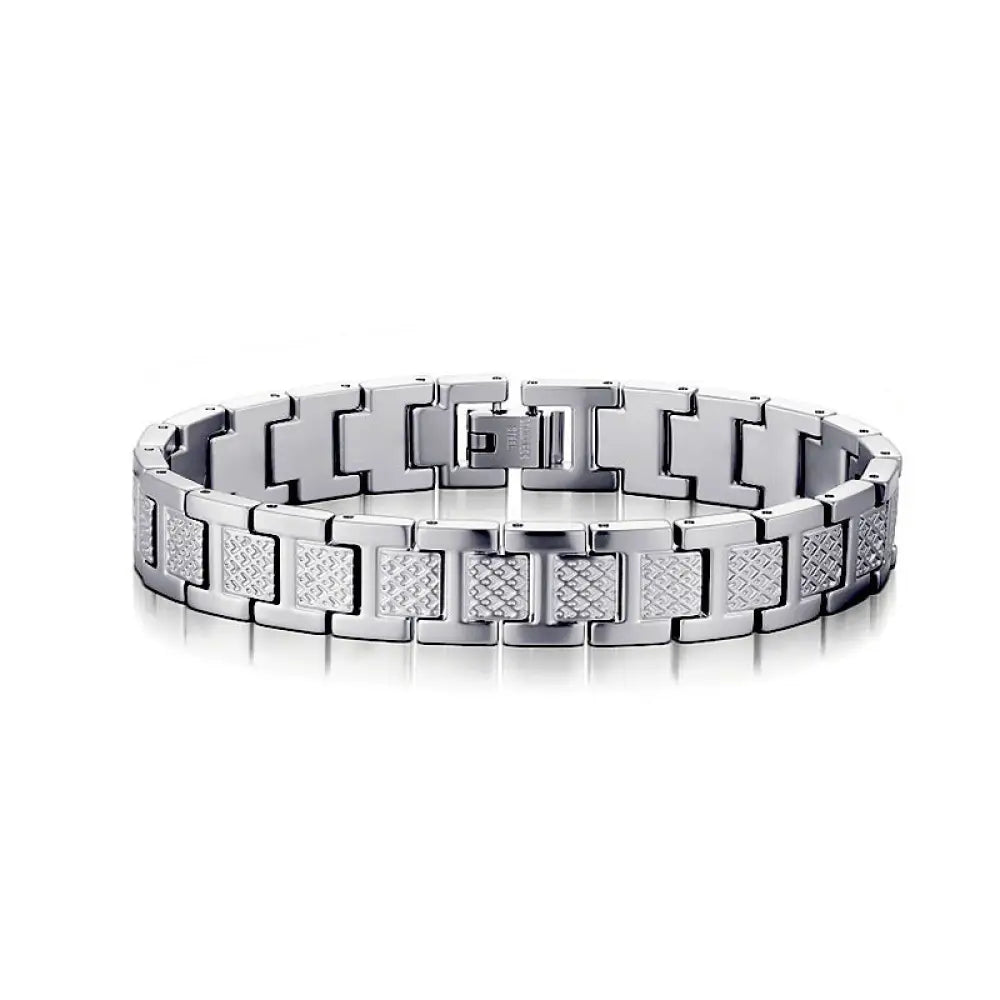Stainless Steel Crocodile Curved Bracelet for Men and Women - Steel color high-end version / Non-magnetic - Gifts