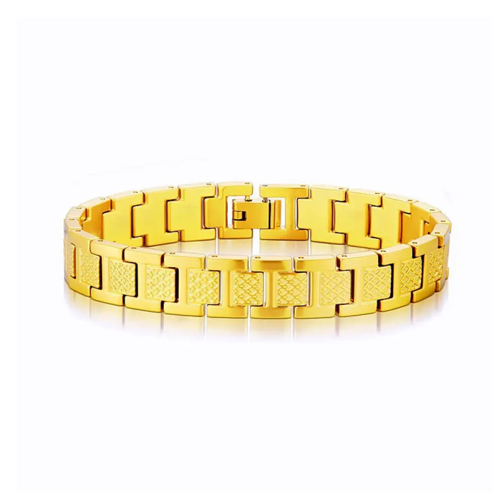 Stainless Steel Crocodile Curved Bracelet for Men and Women - Gold high-end version / Non-magnetic - Gifts for All