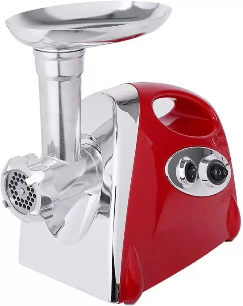 Stainless Steel Electric Meat Grinder and Sausage Stuffer 10L - Red UK Plug / Stainless Steel Blade - Home Appliances