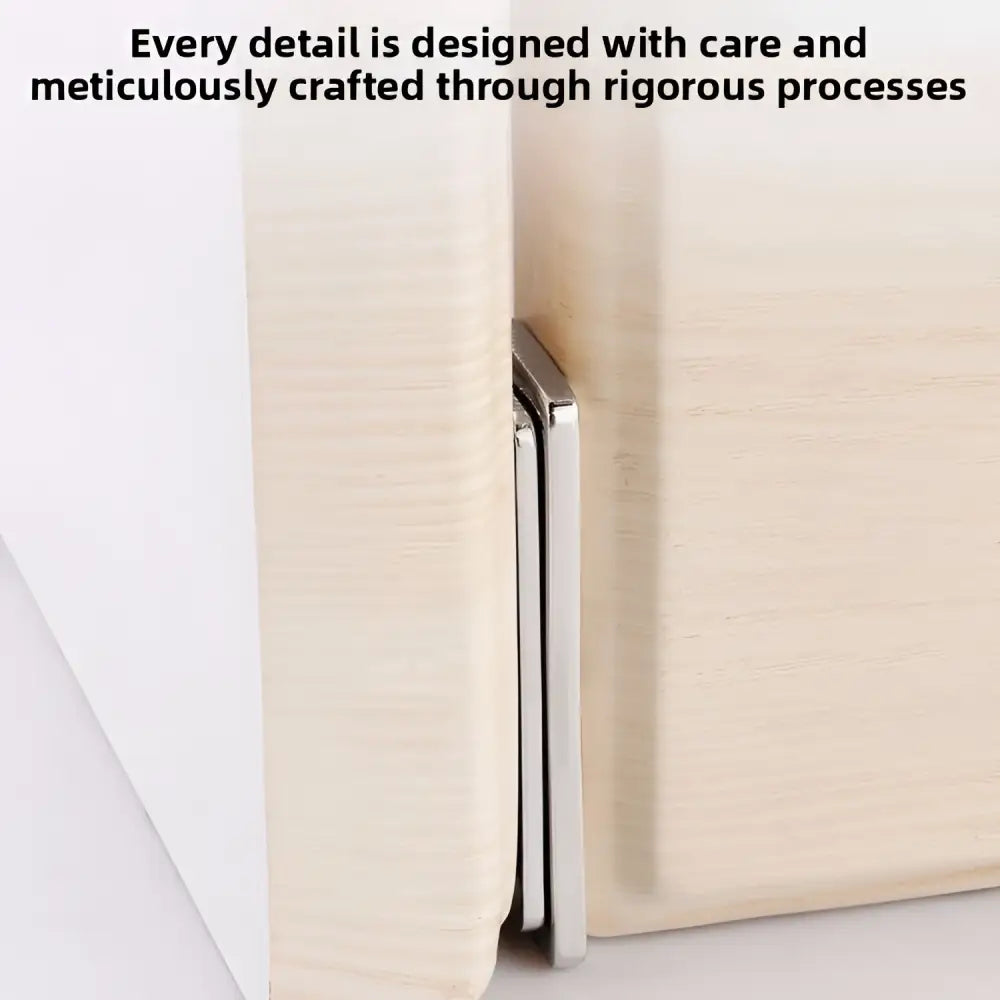 Stainless Steel No Drill Magnetic Sliding Door Catch - Flat Magnetic Silver *16 - Consumer Electronics