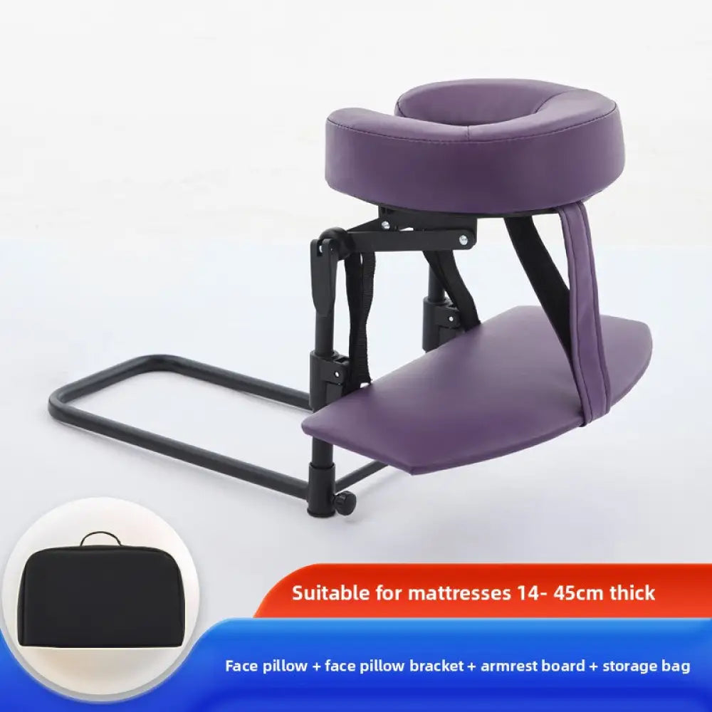 Suspended Face Down Pillow with Headrest - Adjustable Mattress Support Cushion for Beauty Treatments & Post-Surgery