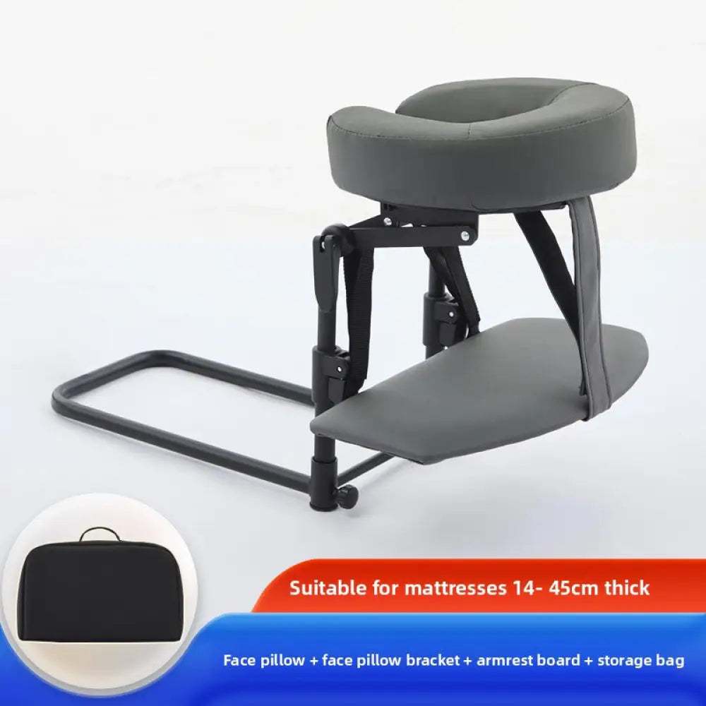 Suspended Face Down Pillow with Headrest - Adjustable Mattress Support Cushion for Beauty Treatments & Post-Surgery