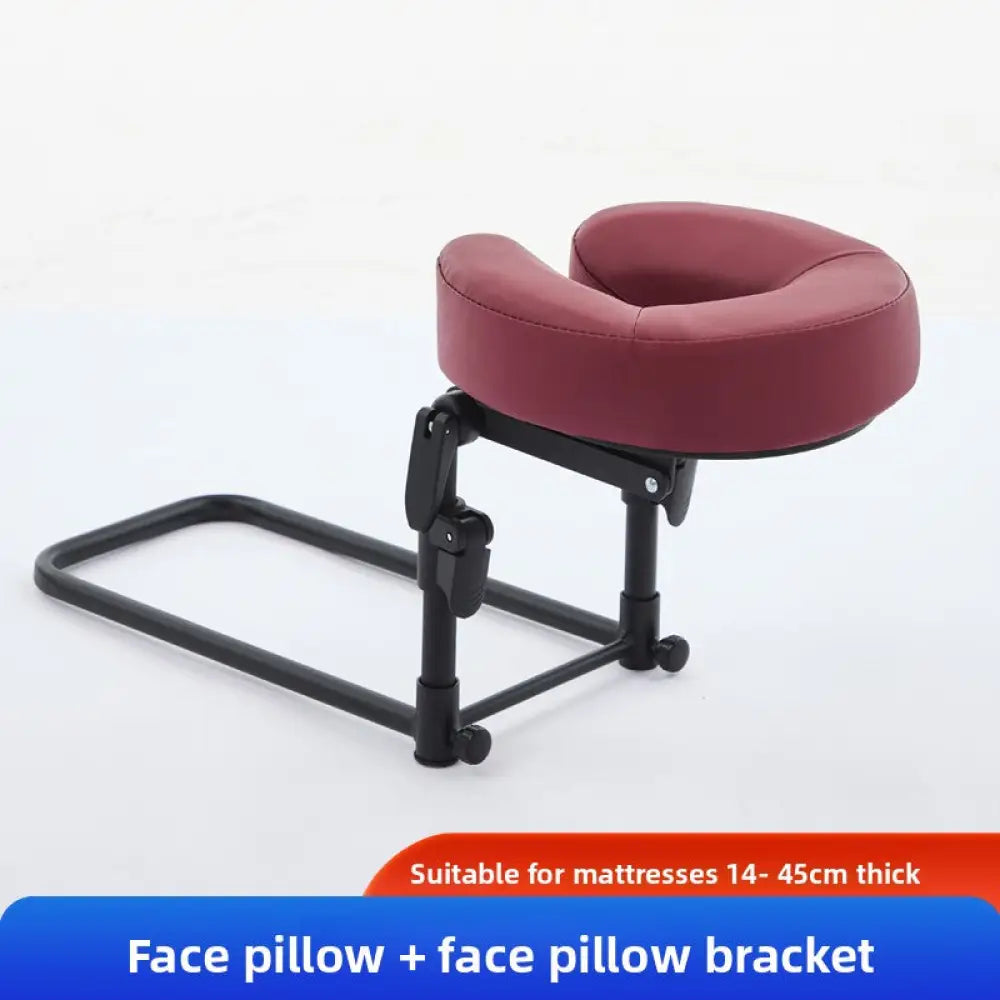 Suspended Face Down Pillow with Headrest - Adjustable Mattress Support Cushion for Beauty Treatments & Post-Surgery