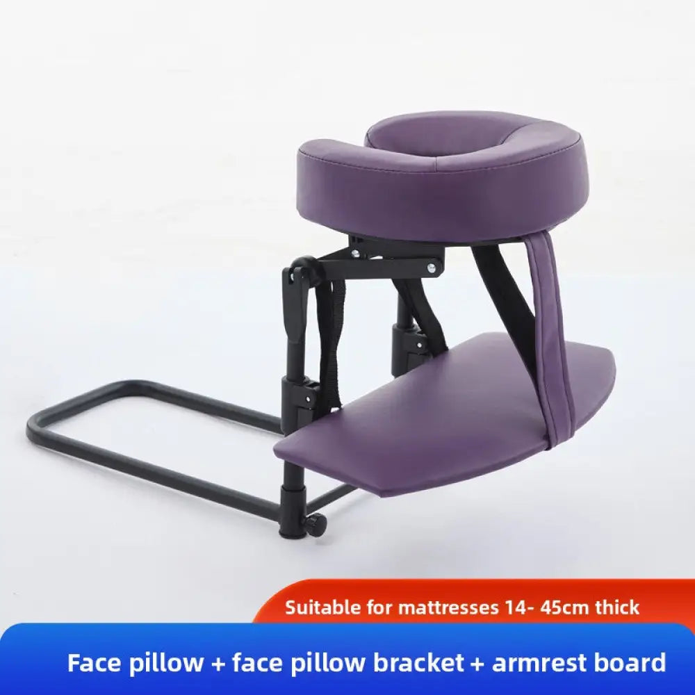 Suspended Face Down Pillow with Headrest - Adjustable Mattress Support Cushion for Beauty Treatments & Post-Surgery