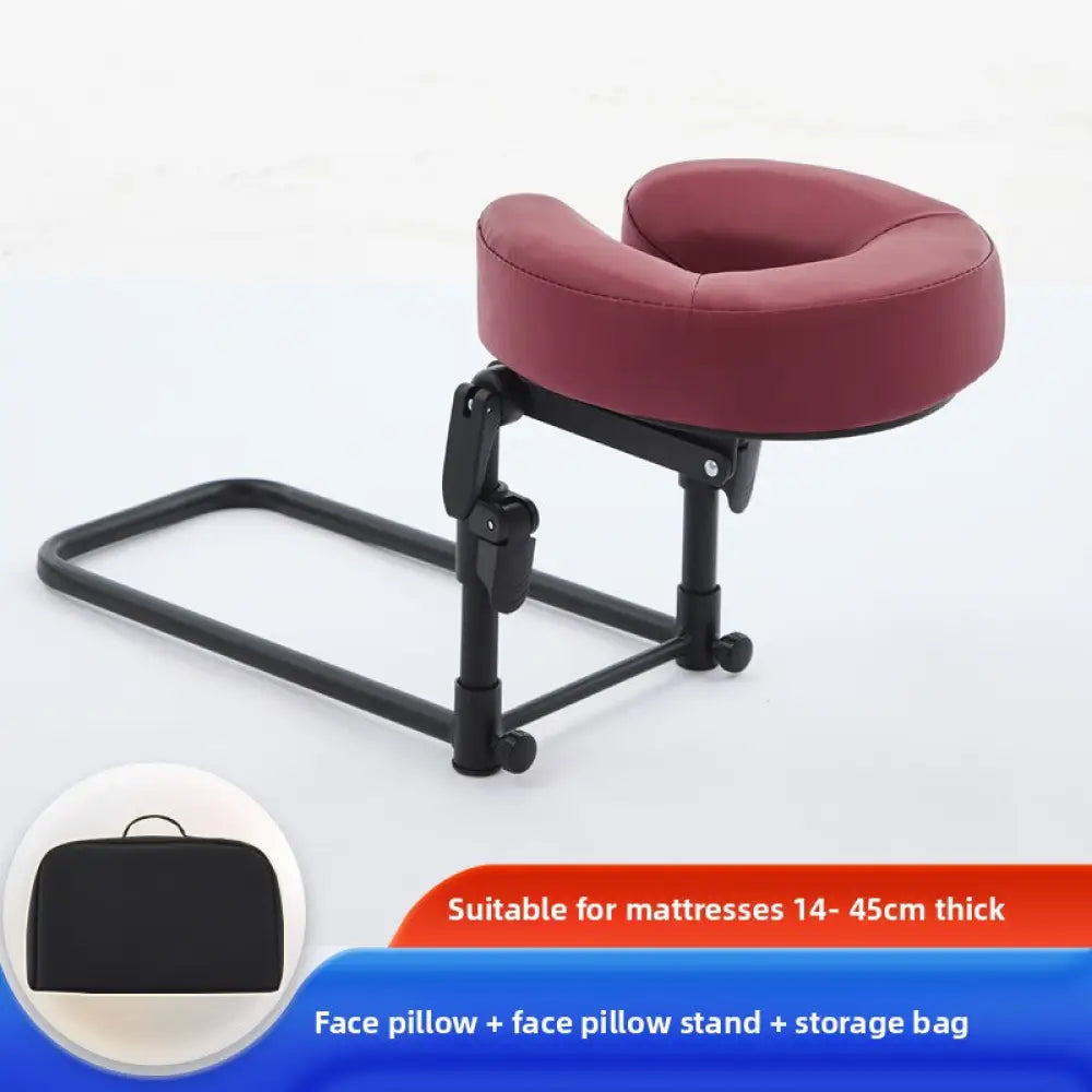 Suspended Face Down Pillow with Headrest - Adjustable Mattress Support Cushion for Beauty Treatments & Post-Surgery