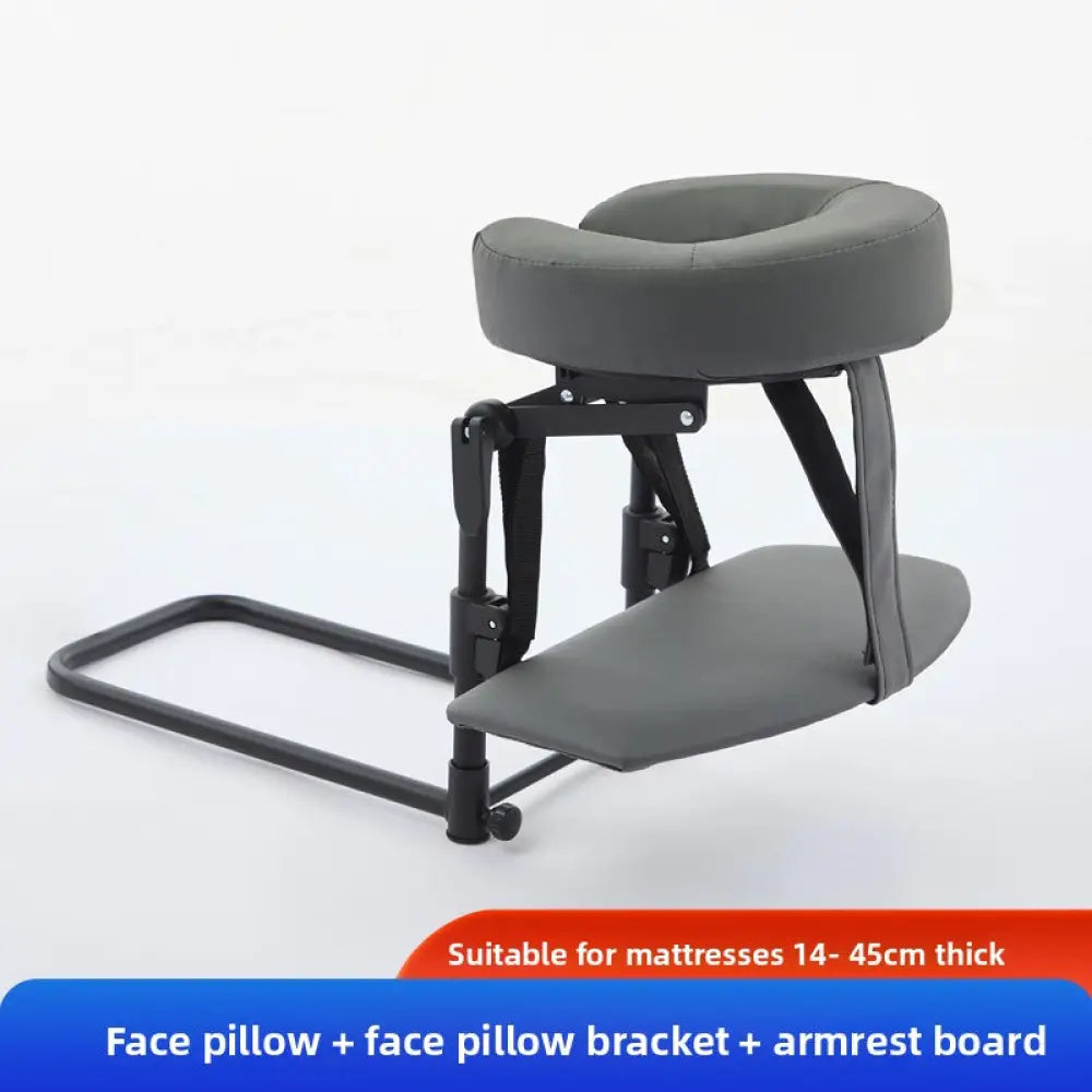 Suspended Face Down Pillow with Headrest - Adjustable Mattress Support Cushion for Beauty Treatments & Post-Surgery