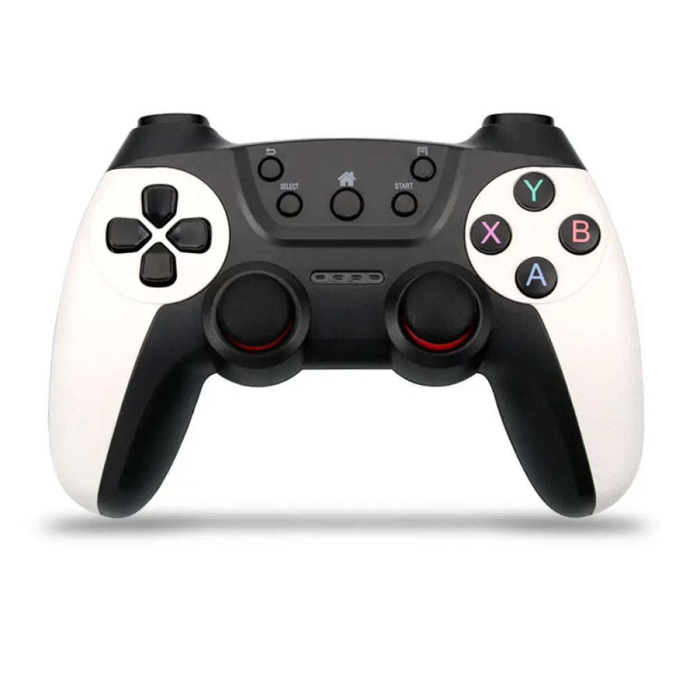Wireless Game Controller 2.4G Bluetooth Gamepad for Android PC PS3 TV Steam with Turbo - Elegant White USB Type-C Micro