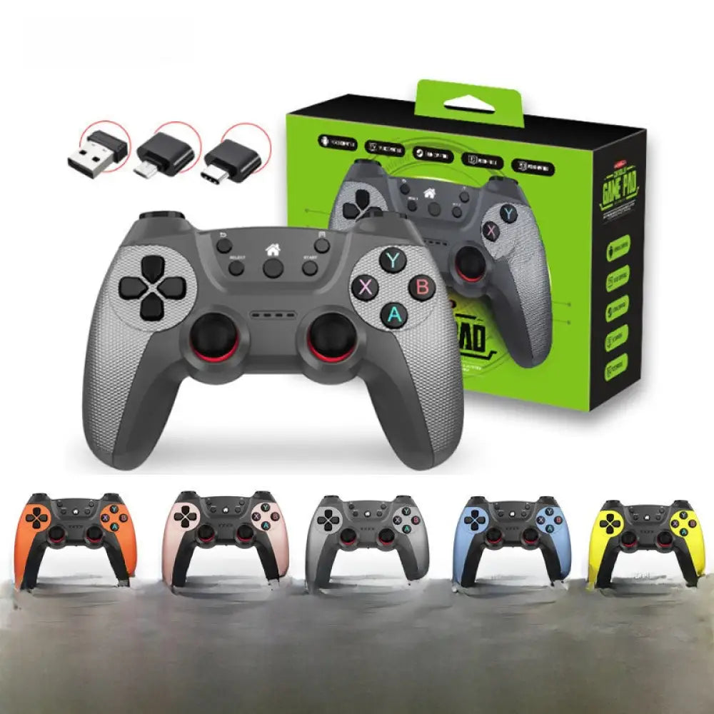 Wireless Game Controller 2.4G Bluetooth Gamepad for Android PC PS3 TV Steam with Turbo - Gaming Electronics