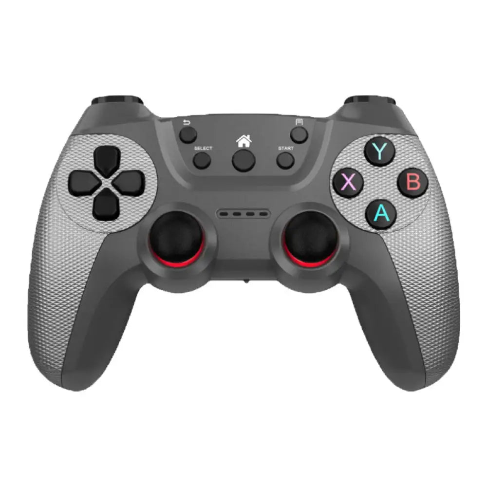 Wireless Game Controller 2.4G Bluetooth Gamepad for Android PC PS3 TV Steam with Turbo - Steel Gray USB Type-C Micro