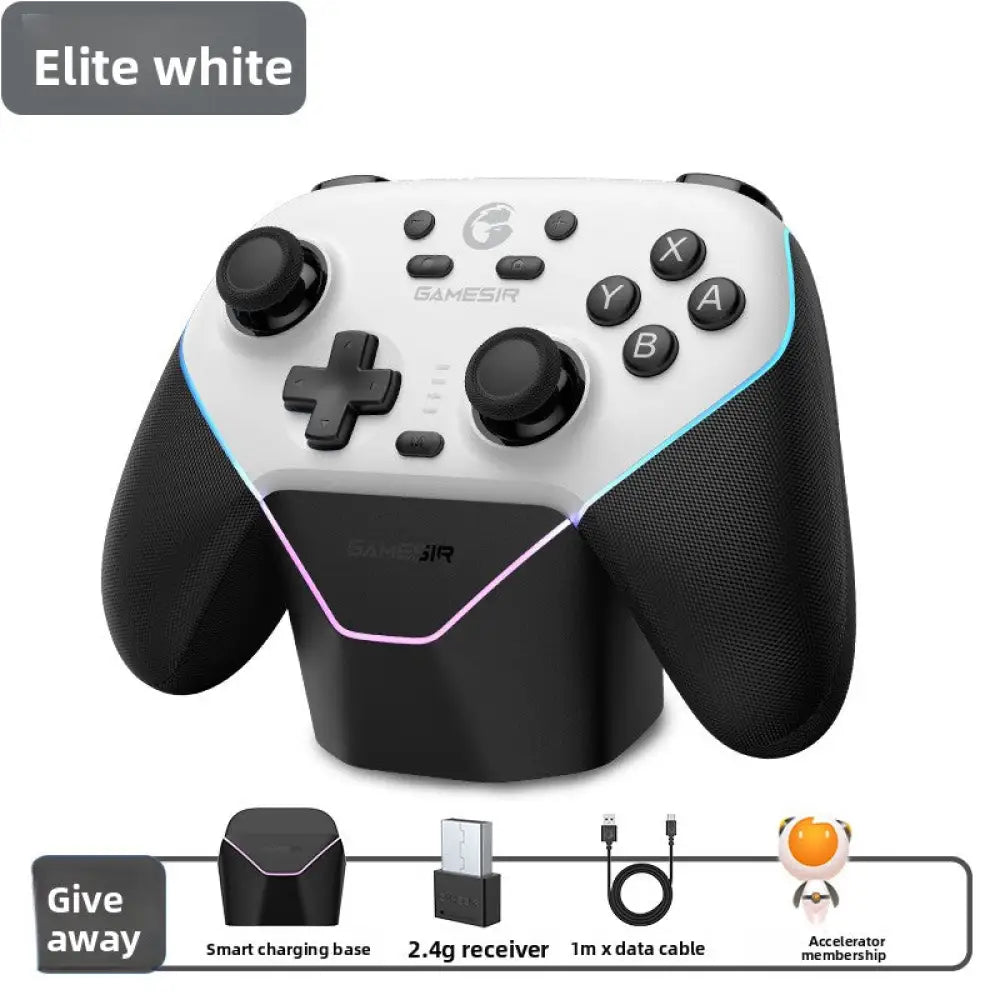 Wireless Gaming Controller with Bluetooth & 2.4G Macro Programming Motion Sensing & Interchangeable Faceplates
