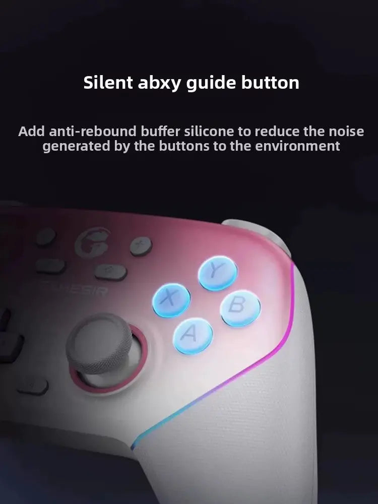 Wireless Gaming Controller with Bluetooth & 2.4G Macro Programming Motion Sensing & Interchangeable Faceplates