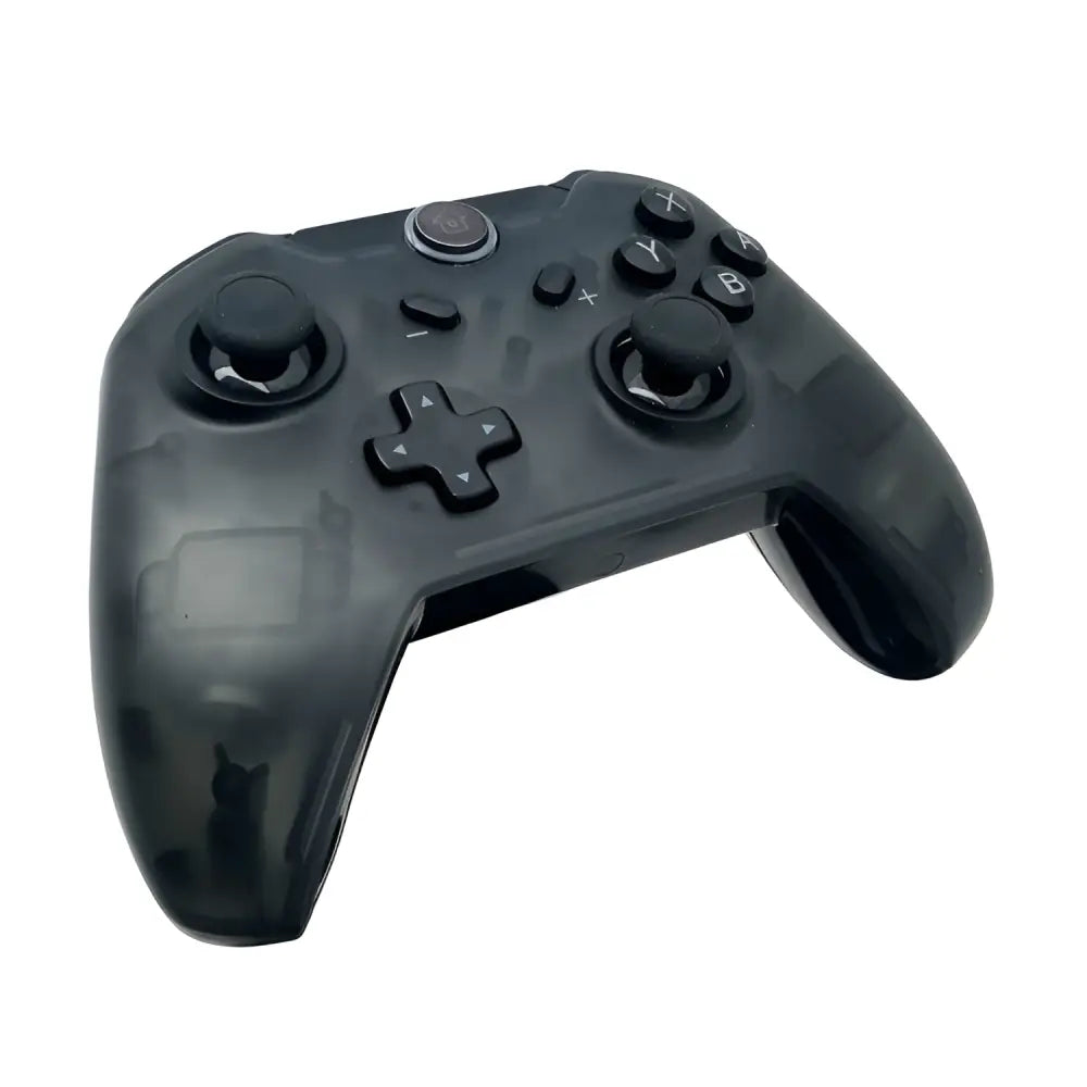 Wireless Pro Controller for Nintendo Switch & PC Motion Control Vibration Rechargeable - Through Black - Gaming