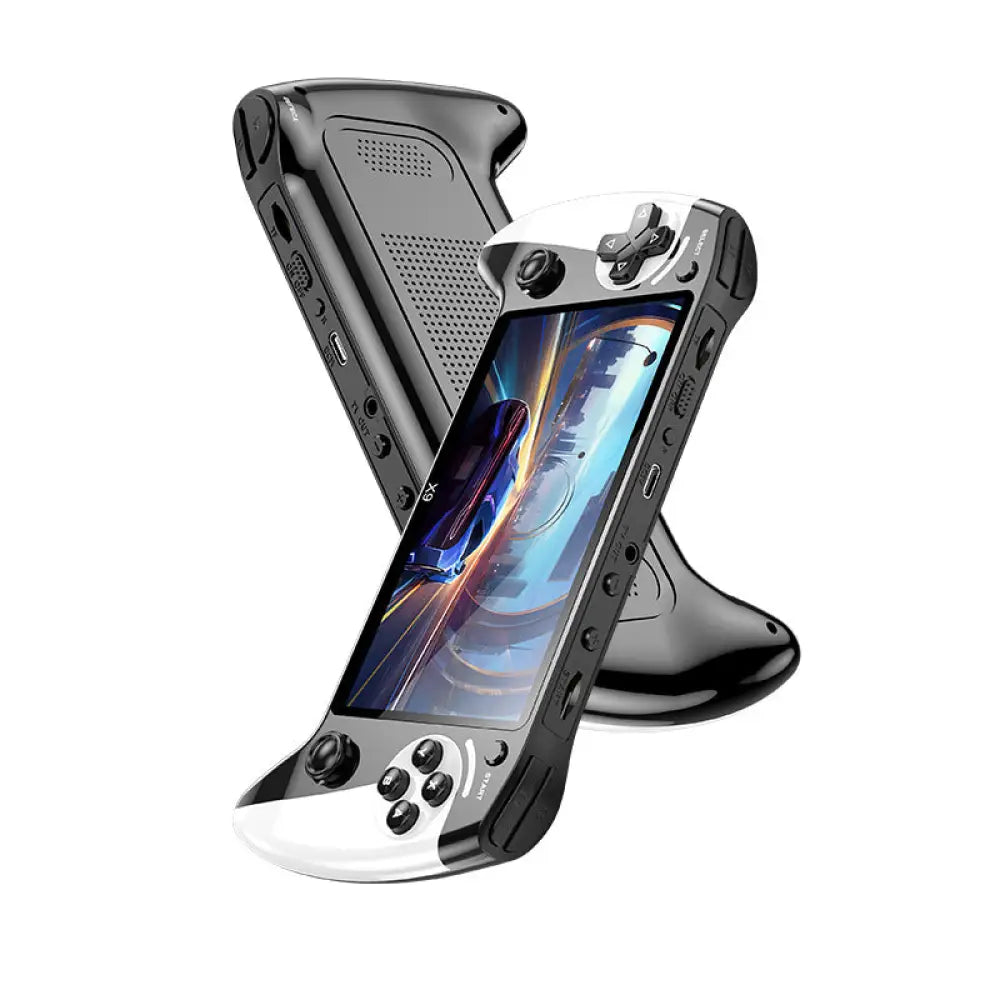 X9 5.5-Inch Retro Handheld Game Console - 8-in-1 Simulator with MP4 Video Player & AV Output - X9 black and white